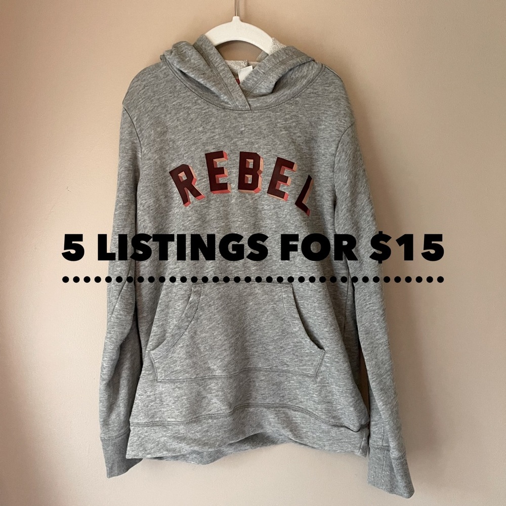 Oversized Longline Girls Hoodie from Old Navy - size M 8